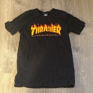 Black thrasher short sleeved shirt